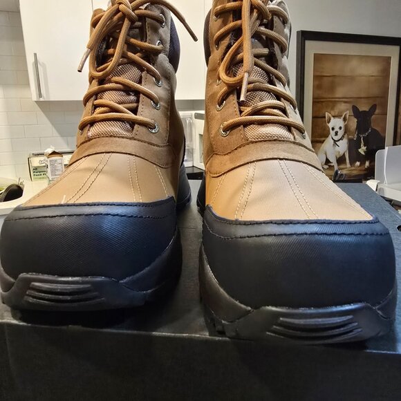 UGG Emmett Duck Boots Waterproof Winter Chesnut Brown 1115834-CHE Men's 12 NIB - Picture 5 of 14